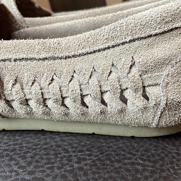 Taupe Tan sz 7 BOBS from Sketchers suede memory foam flats - Picture 4 of 5
